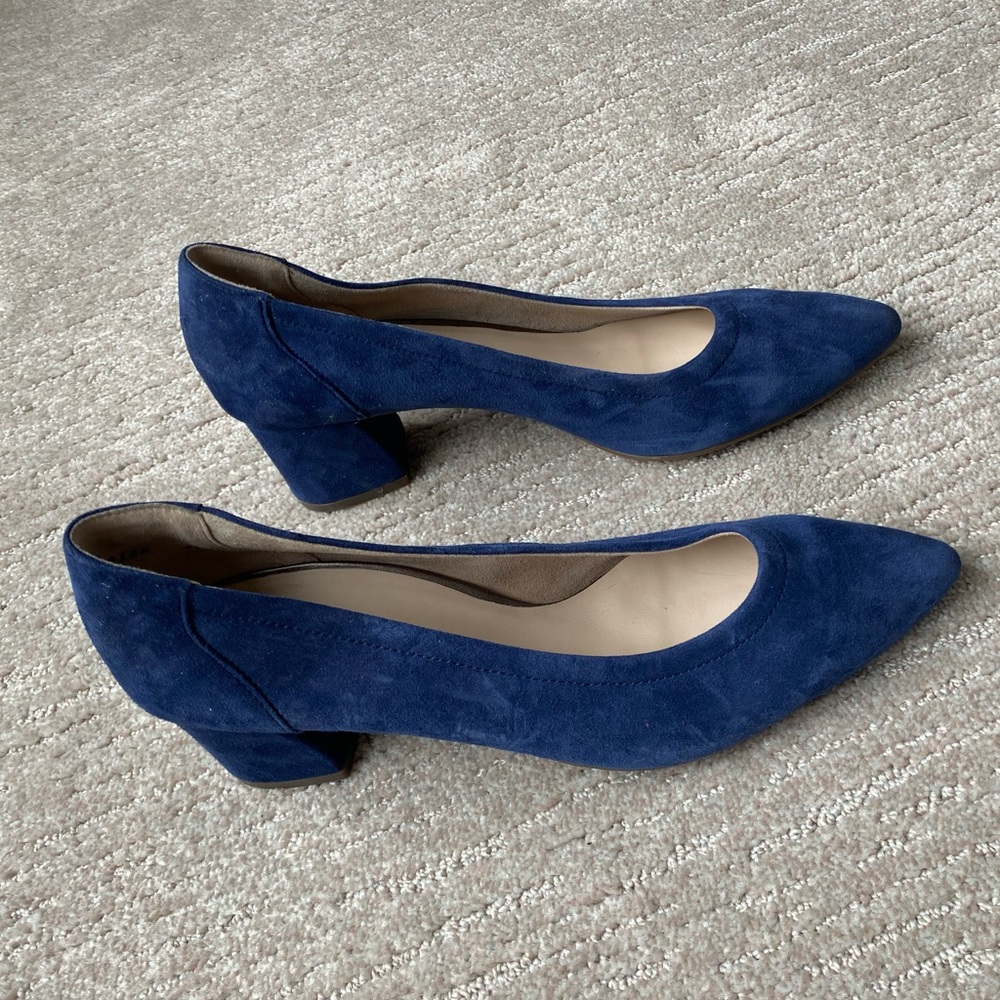 Paul Greene Tammy Pump Atlantic Blue Suede Size 9
